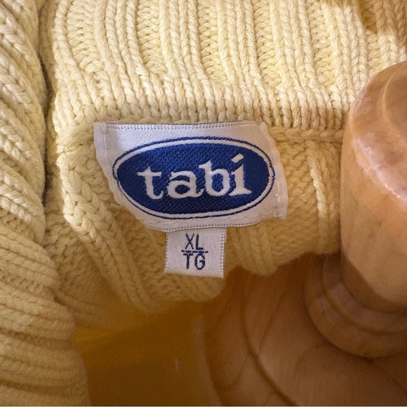 Vintage Tabi CableKnit Turtleneck- Chunky Fisherman Knit Retro Preppy Minimalist - Picture 7 of 8
